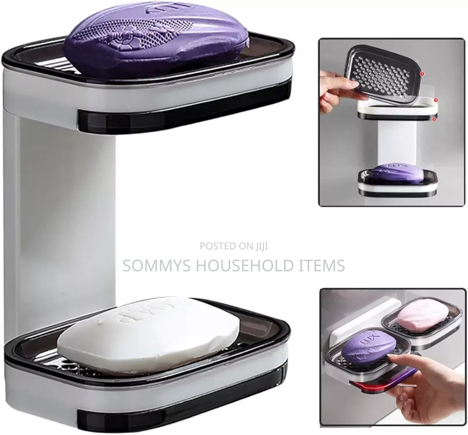 Wall Mounted Double Layers Soap Holder