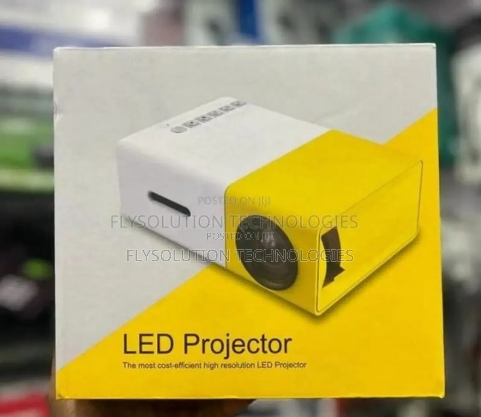 Portable LED Display Mini Projector | Yellow Box