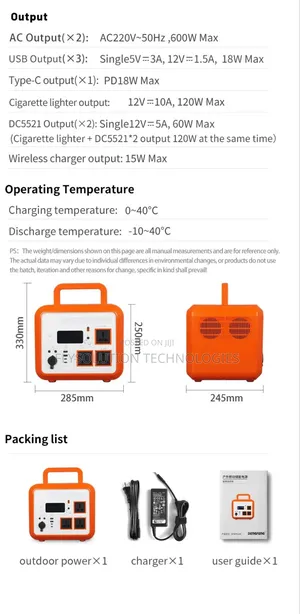 1200watt High Capacity Power Station Wireless Smart Charger