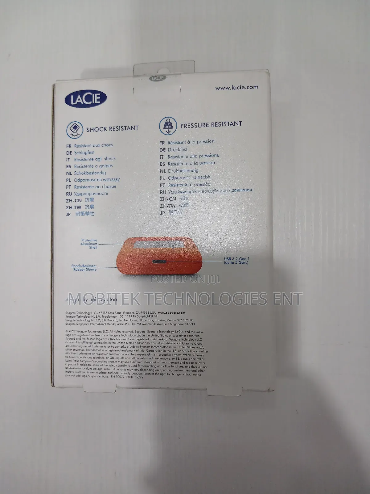 Lacie 5tb External Usb 3.0 Portable Storage Hard Drive