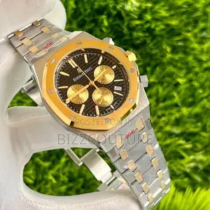 Original Audemars Piquet Chronograph Silver Chain Watch