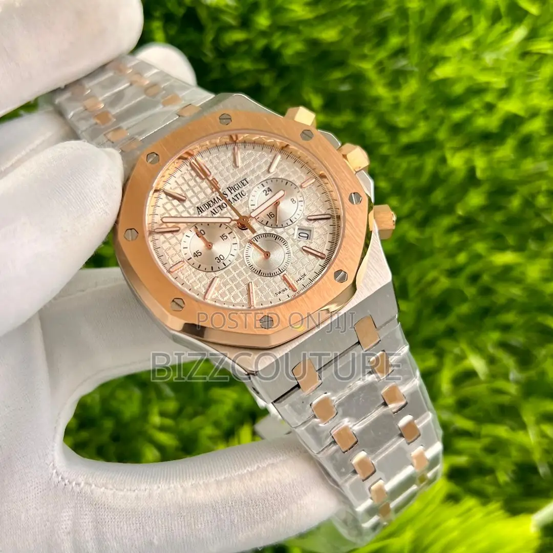 Original Audemars Piquet Chronograph Silver Chain Watch