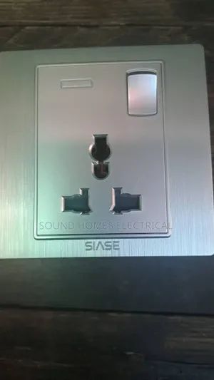 Silver Colour SIAZE Switches and Sockets