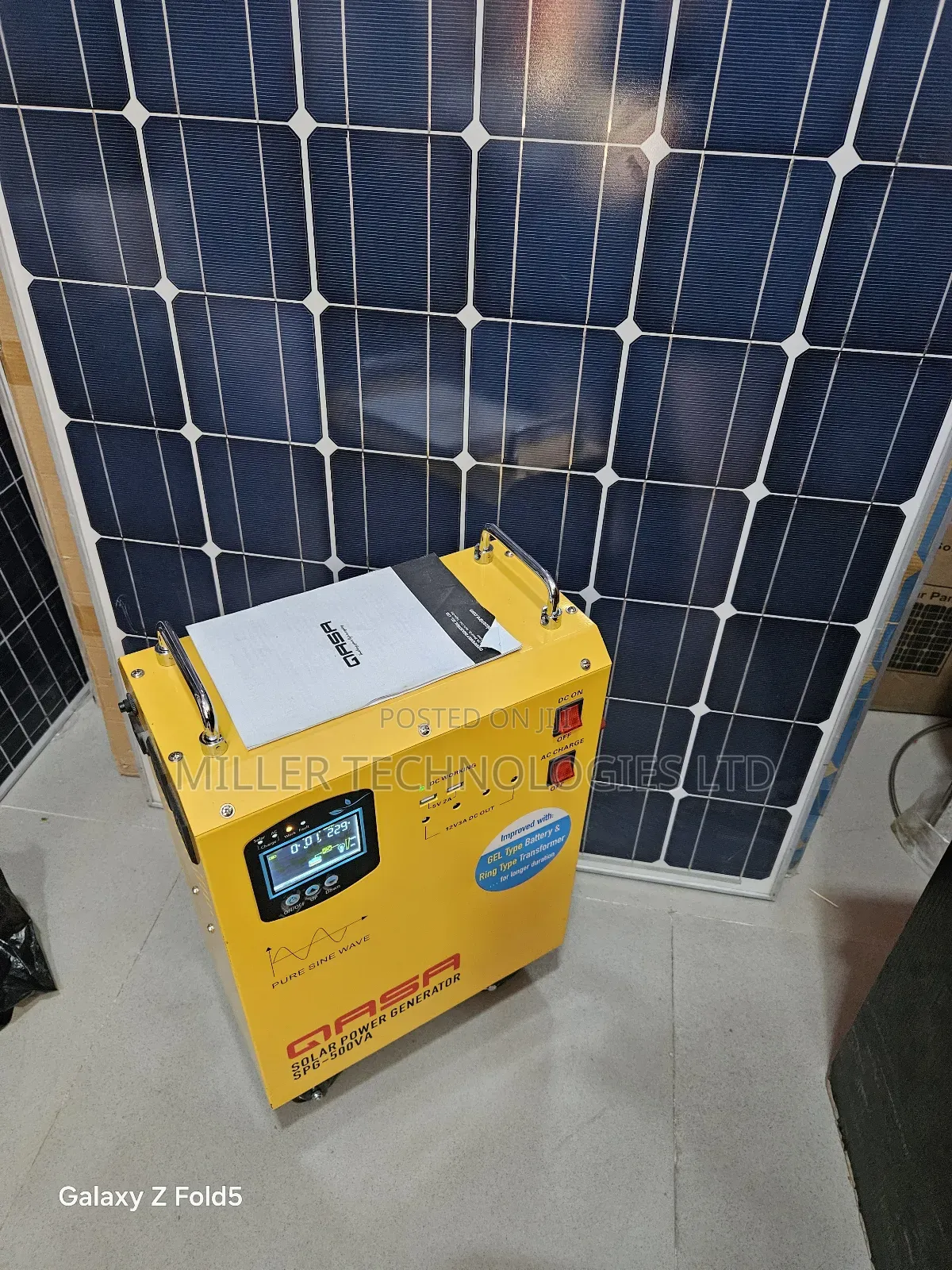 Qasa Solar Generator SPG-500va Ready for Supply
