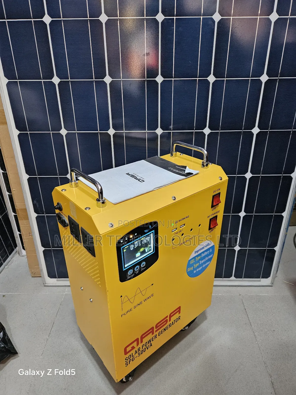 Qasa Solar Generator SPG-500va Ready for Supply