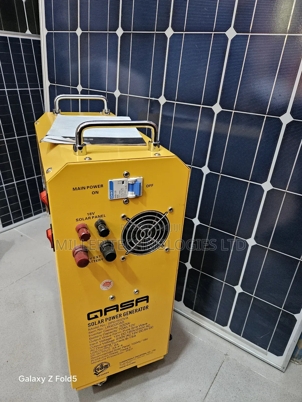 Qasa Solar Generator SPG-500va to Power Minor Home Appliaces