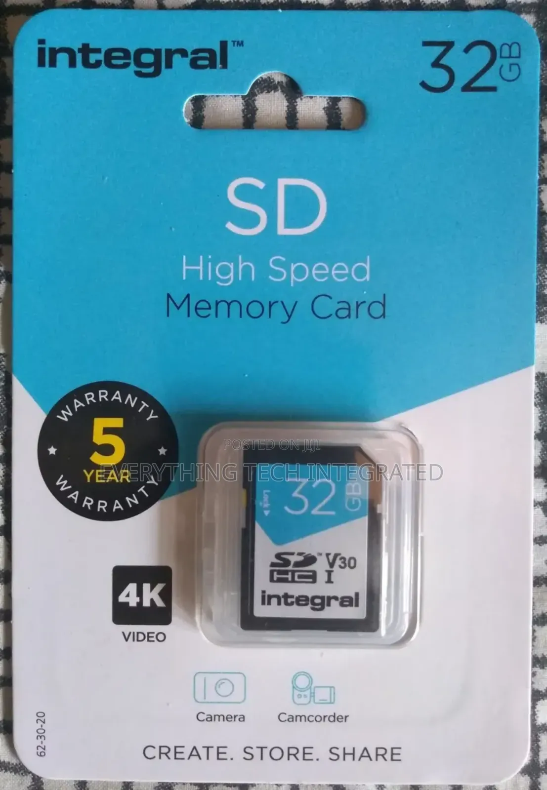 Integral High Speed 32GB SDHC Video Memory Card