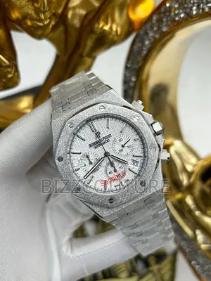 Original Audemars Piquet Auto Chronograph Silver Chain Watch