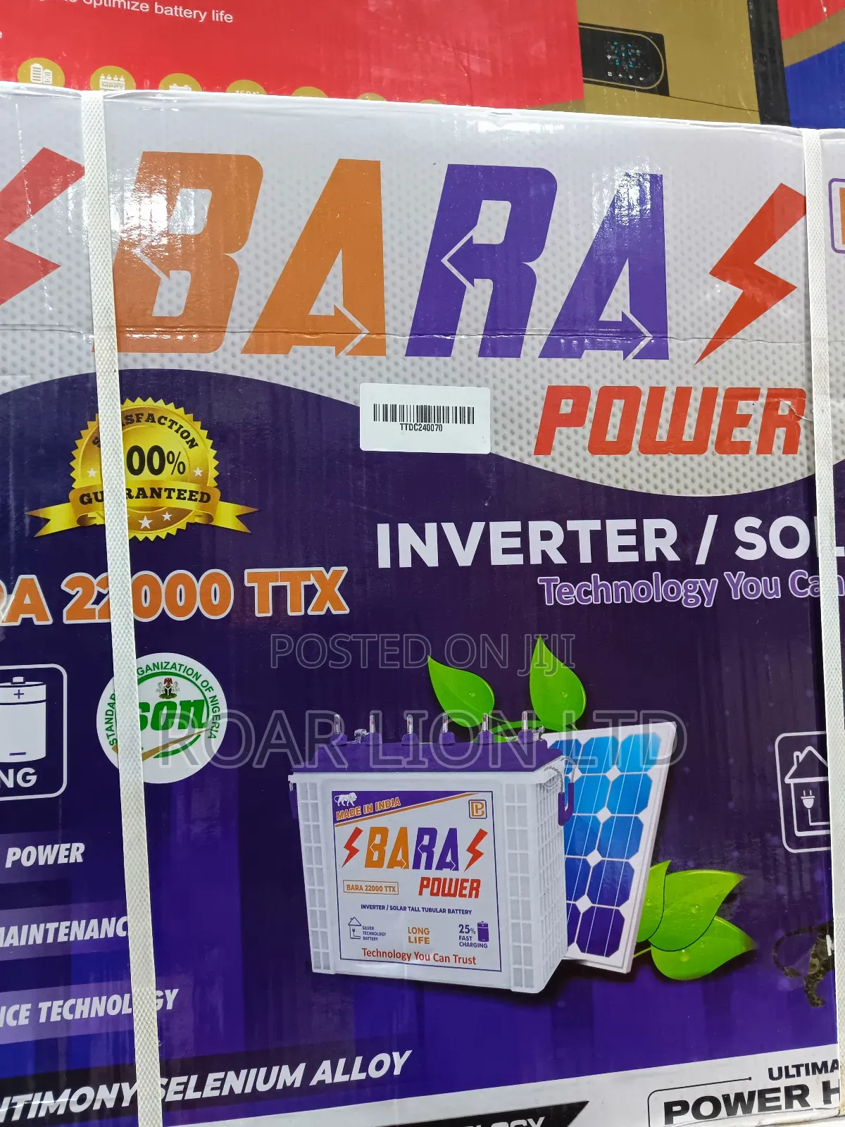 Bara 220ah Tubular Battery