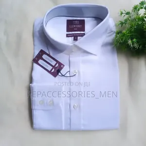 Unisex White Collar Shirts