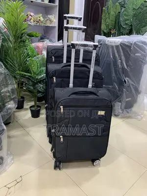 Seven Space Black Travel Luggage
