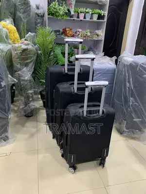 Seven Space Black Travel Luggage