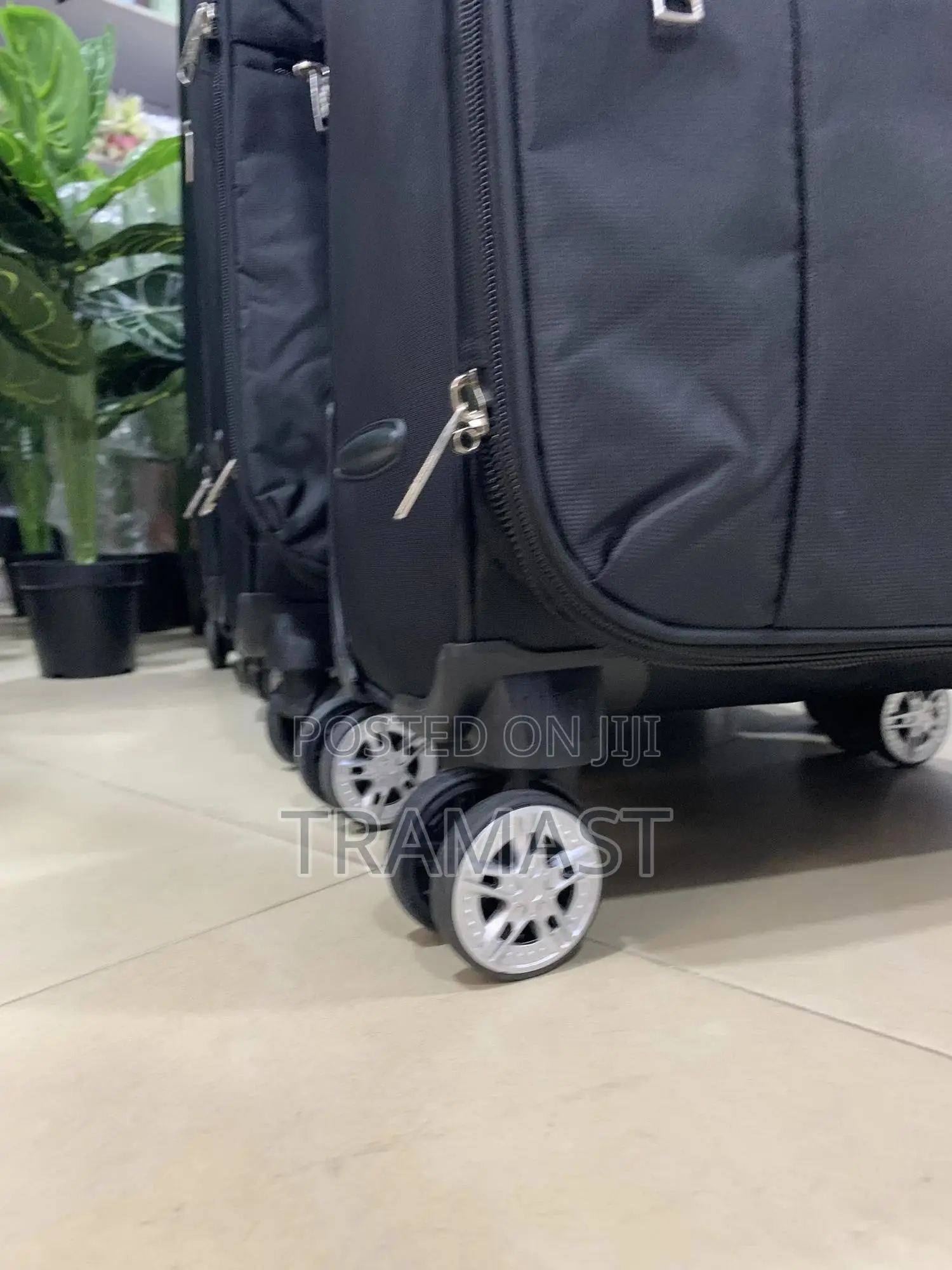 Seven Space Black Travel Luggage