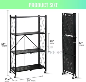 Multifunctional 4 Tier Adjustable Storage Shelf