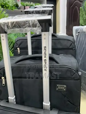 Seven Space Black Travel Luggage