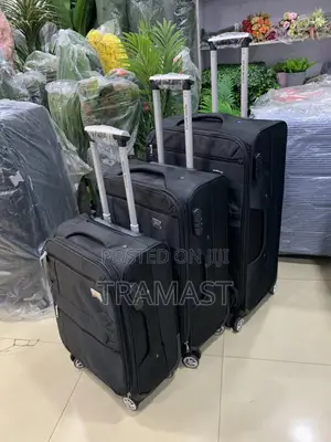 Seven Space Black Travel Luggage