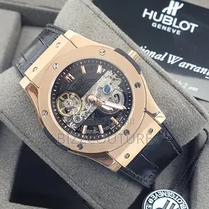 Original Hublot Mechanical Black Leather Watch Is Available
