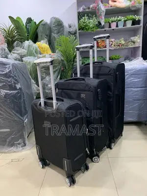 Seven Space Black Travel Luggage