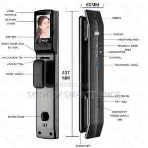 Tuya Smart Security Door Lock With Camera Fingerprints Mechanical Keys