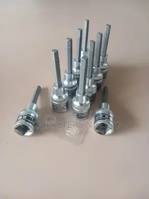 10pc Pard 1⁄2" Hex Socket Bit C34408006 6mm-80mml