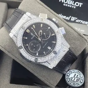 Photo - Original Automatic Chronograph Black Leather Watch in Store
