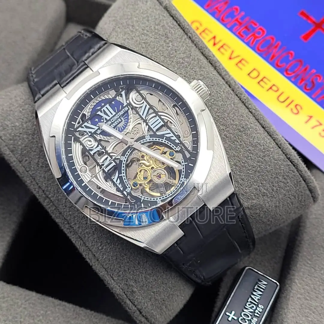 Original Vacheron Constantin Mechanical Black Leather Watch