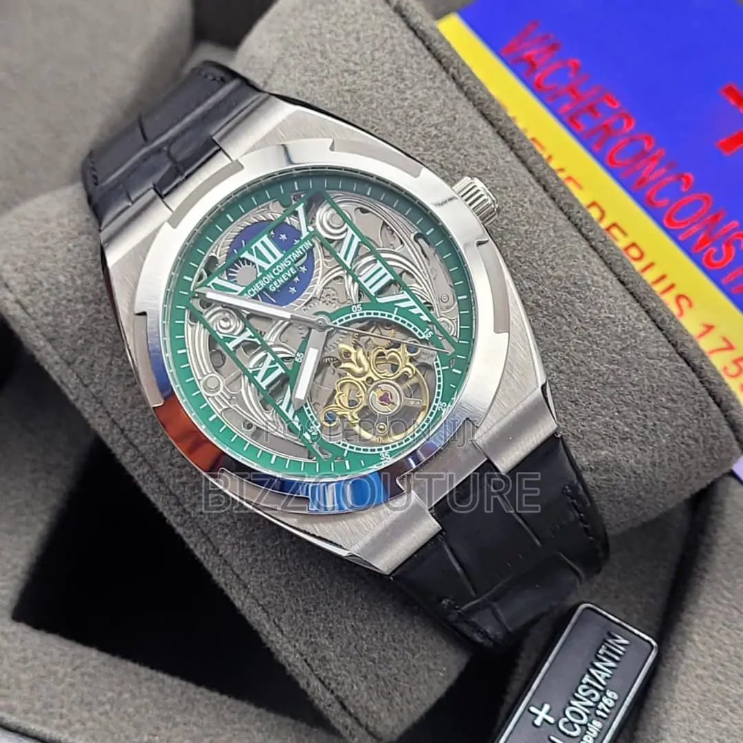 Original Vacheron Constantin Mechanical Black Leather Watch