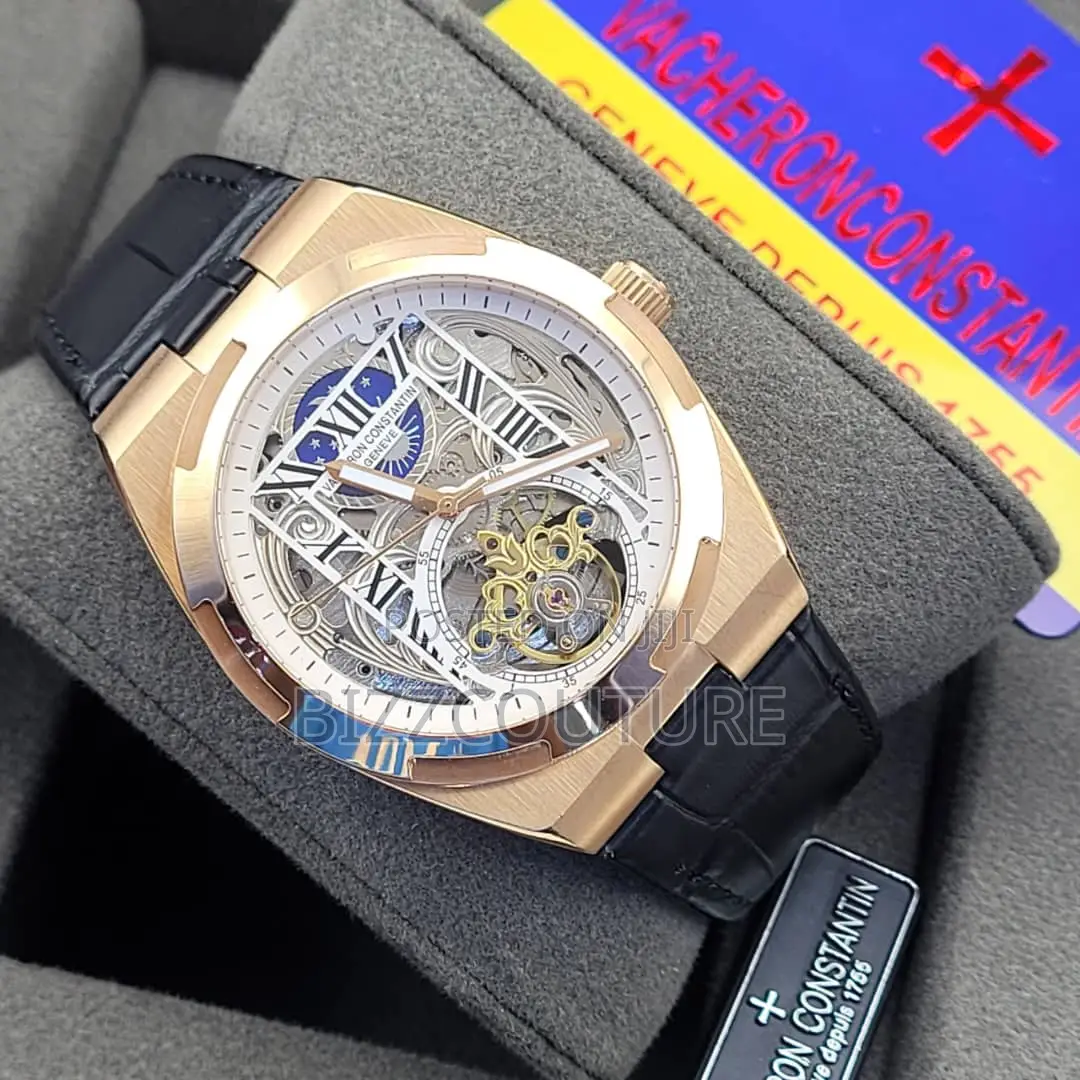Original Vacheron Constantin Mechanical Black Leather Watch