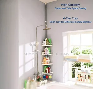 Multi-Purpose Bathroom Corner Shelf.