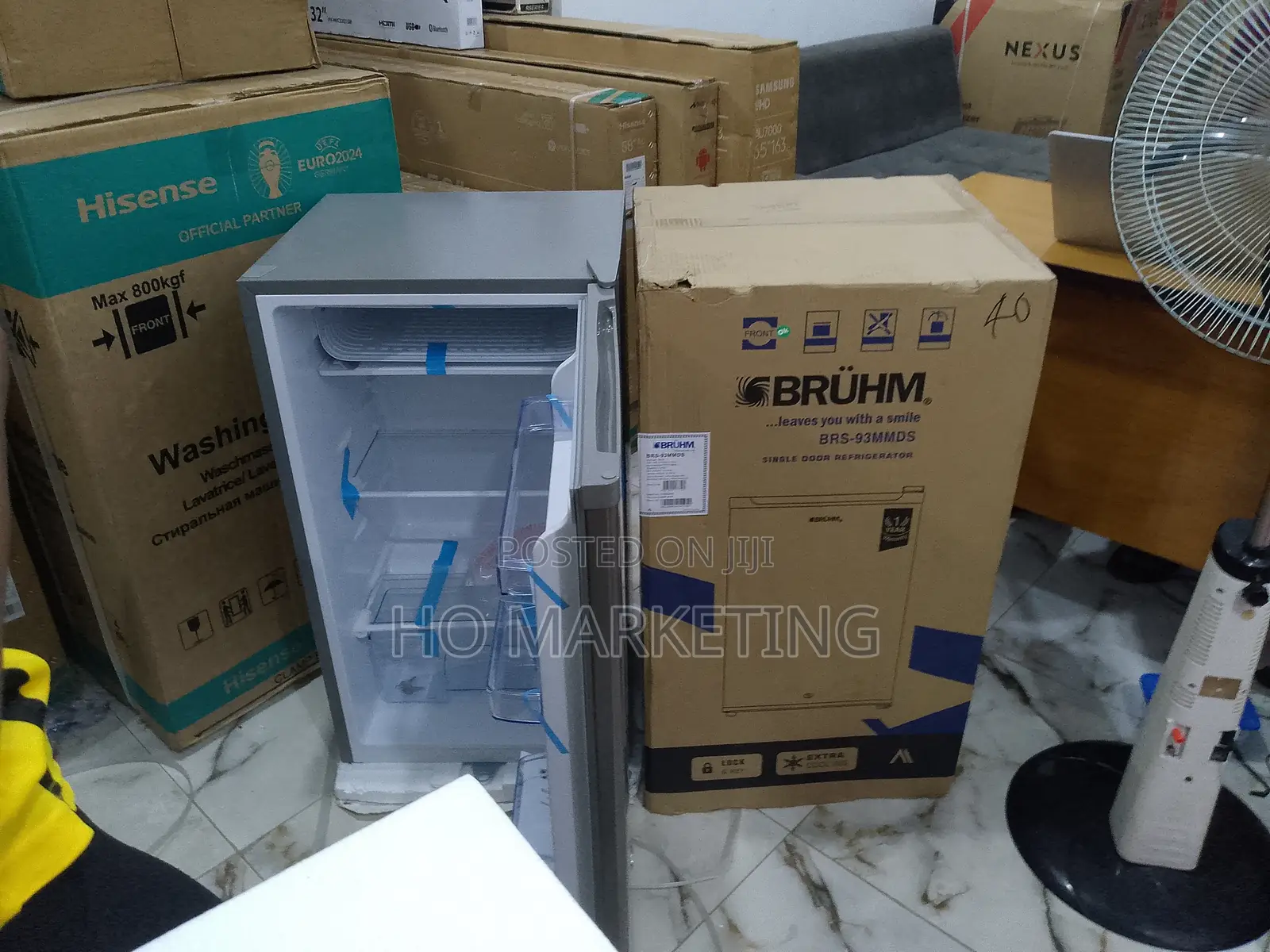 Premium Bruhm 90L Single Door Refrigerator {Brs-93mmds]