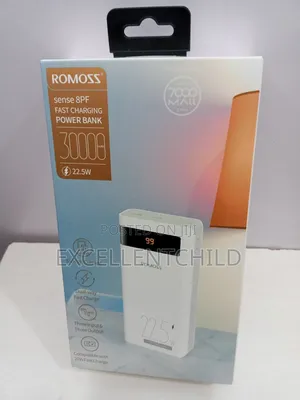 Romoss 30,000mah Sense 8pf Fast Charging Power Bank 22.5w