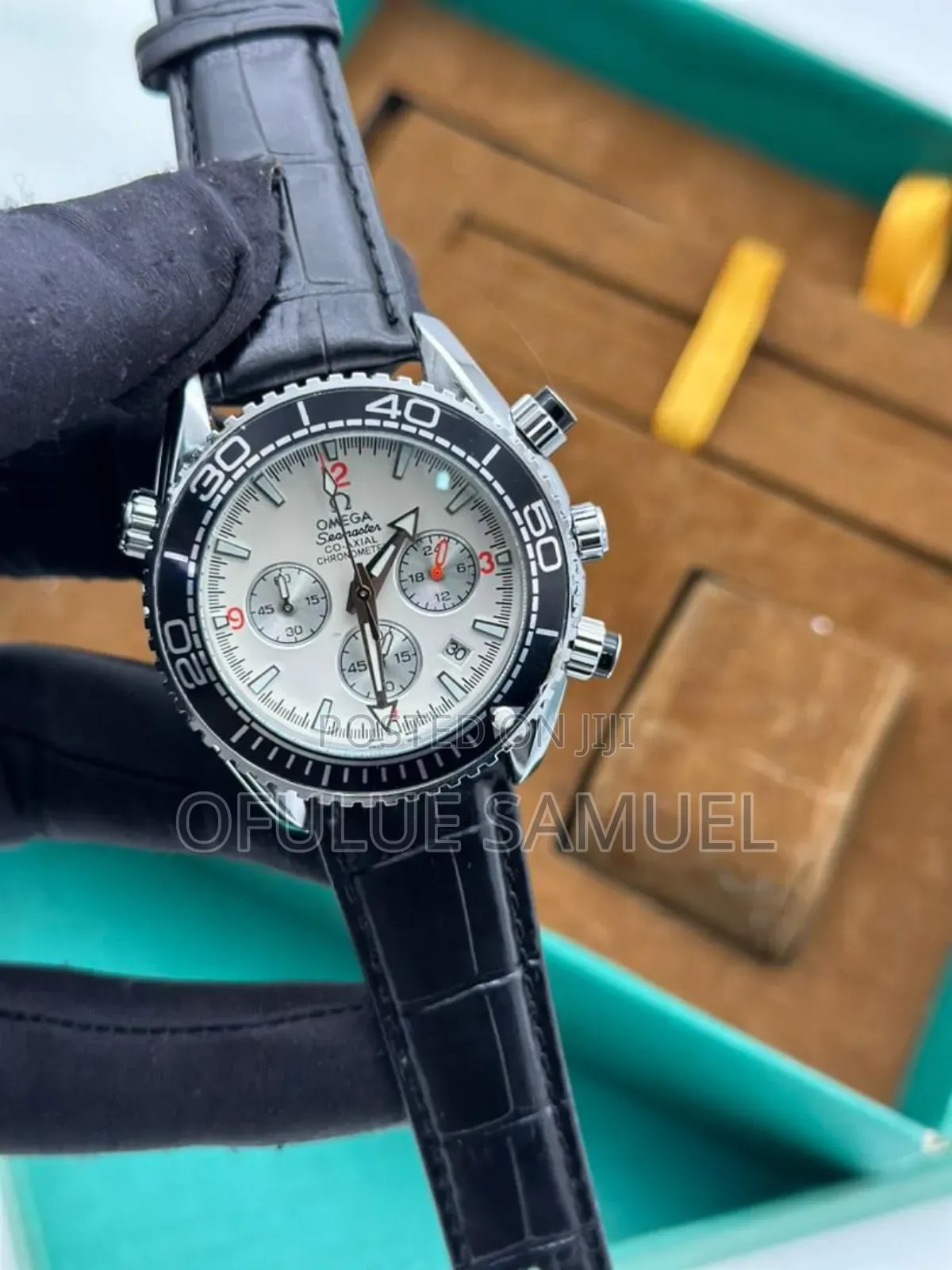 Omega Leather Wristwatch