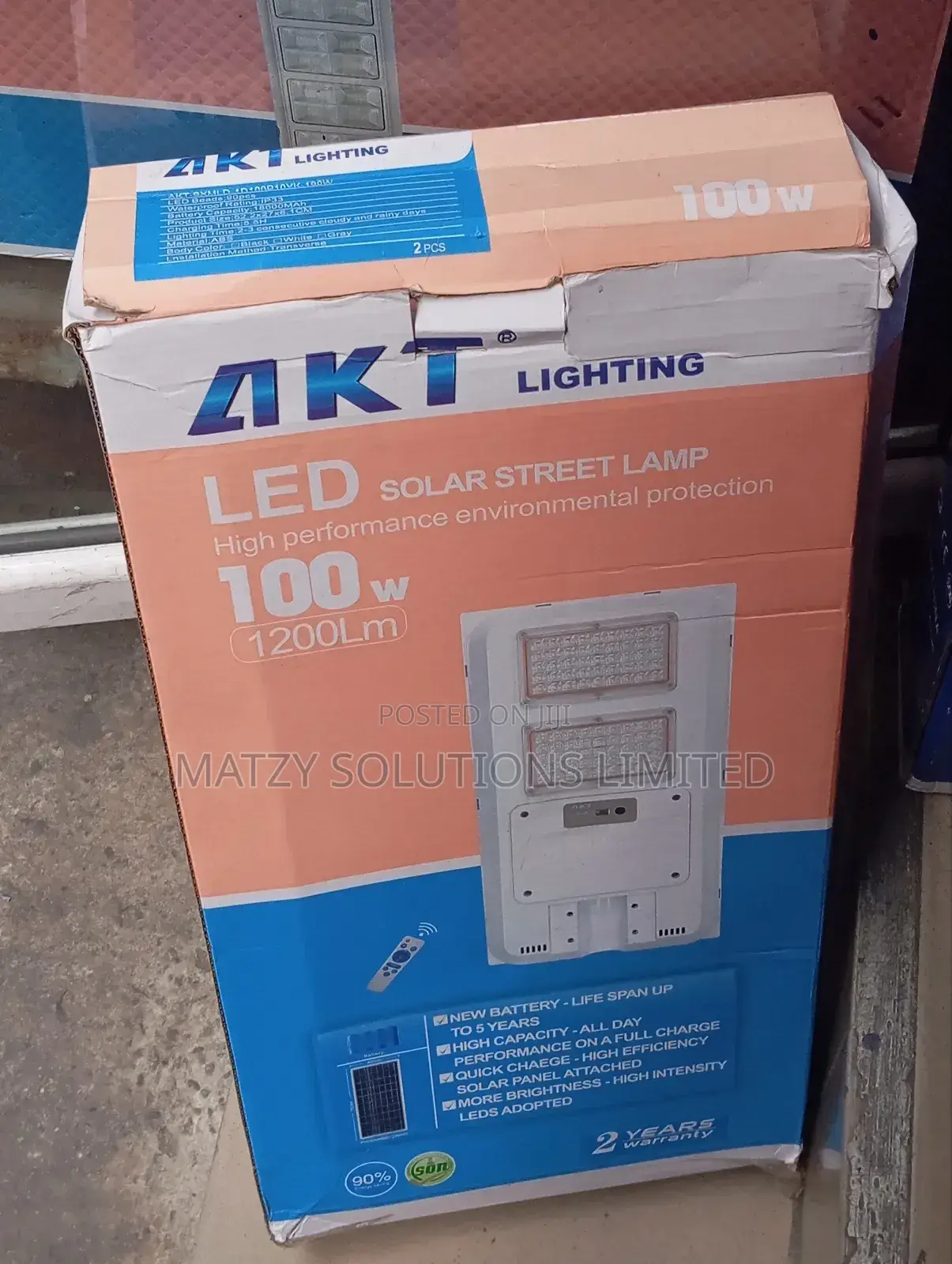 Akt 100W Solar Street Lamp