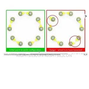 USA Yellow Safety Loose Wheel Nut Indicator SIZE 18mm
