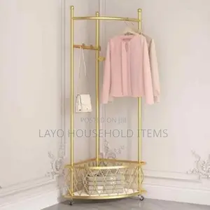 Metal Corner Coat Rack
