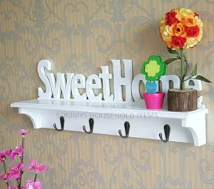 Sweet Home Design Hallway Wall Hanger With Top Shelf
