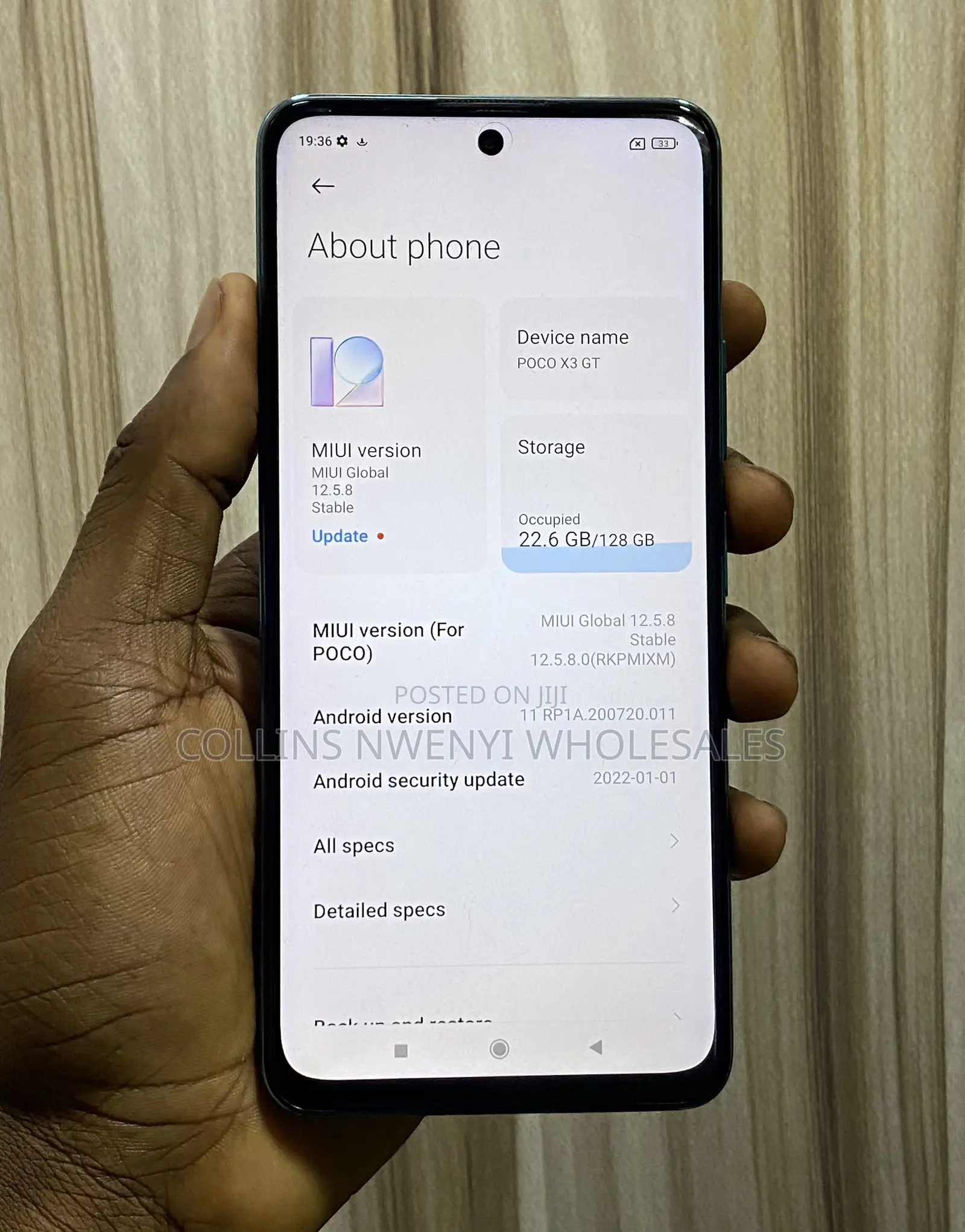 Xiaomi Poco X3 GT 128 GB Blue