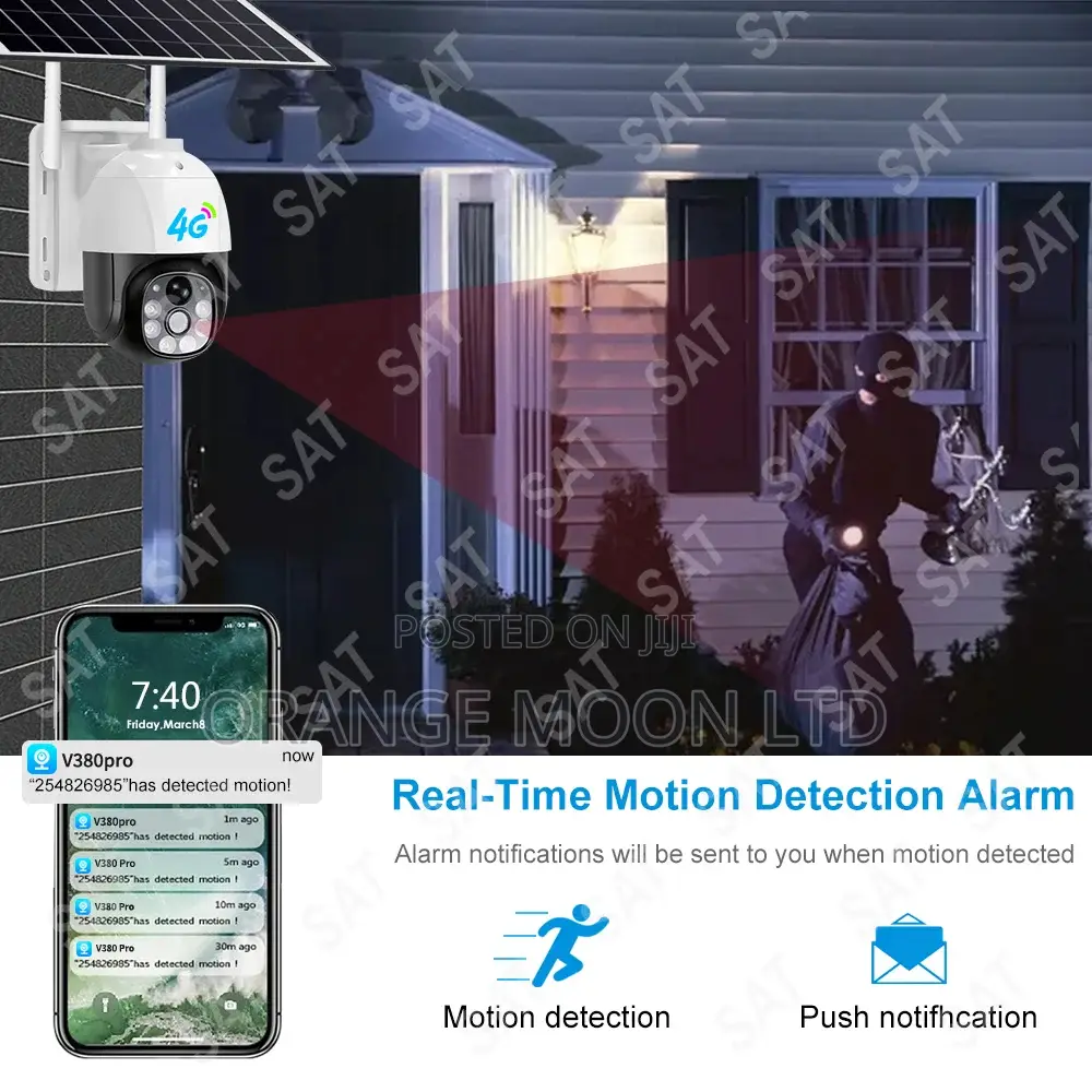 * 2 Days PROMO *4mp V380 PTZ 4g Solar Camera