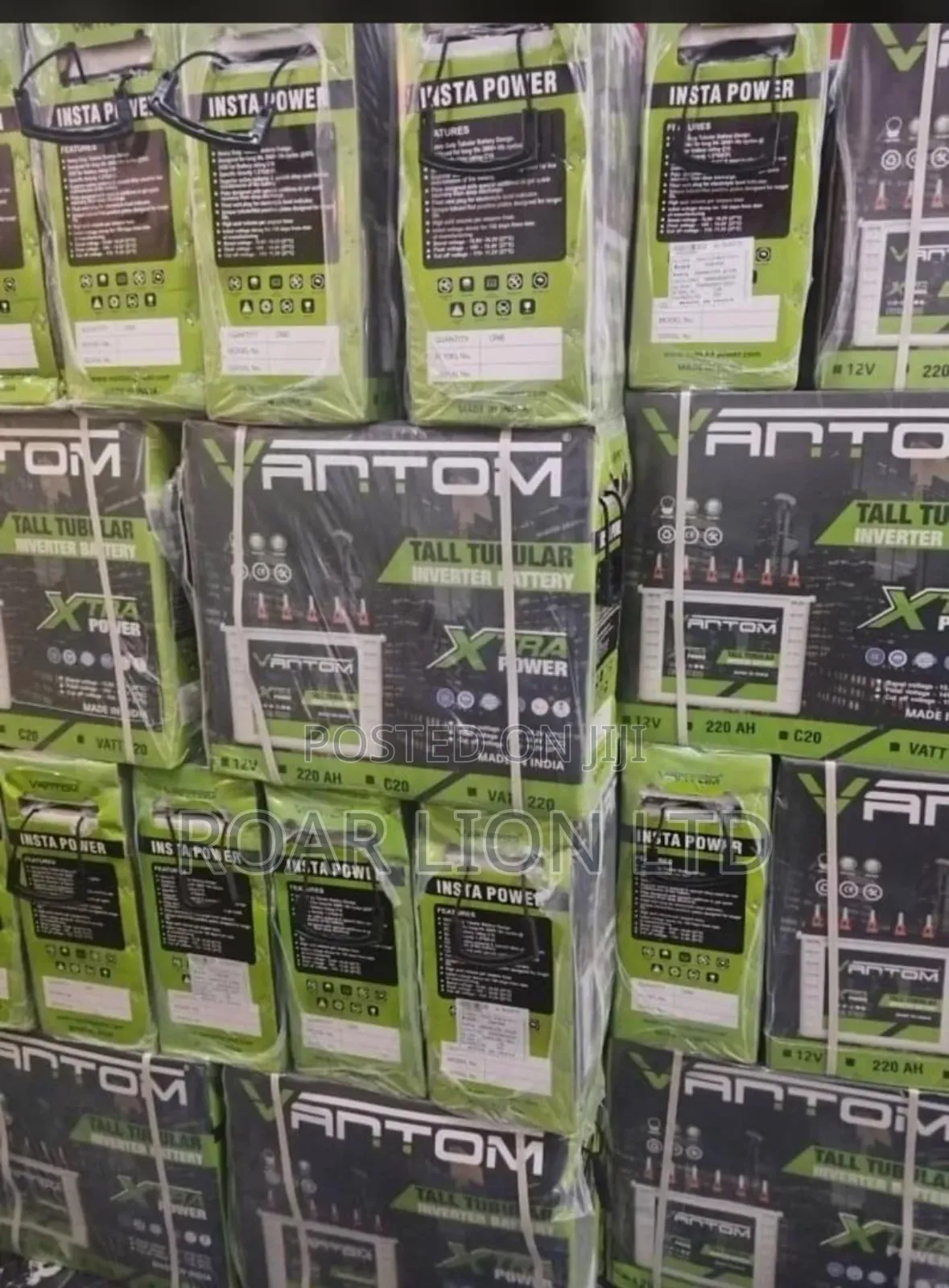 Vantom 220ah Tubular Battery