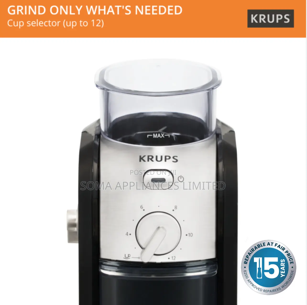 Krups Expert GVX231 Burr Automatic Coffee Grinder