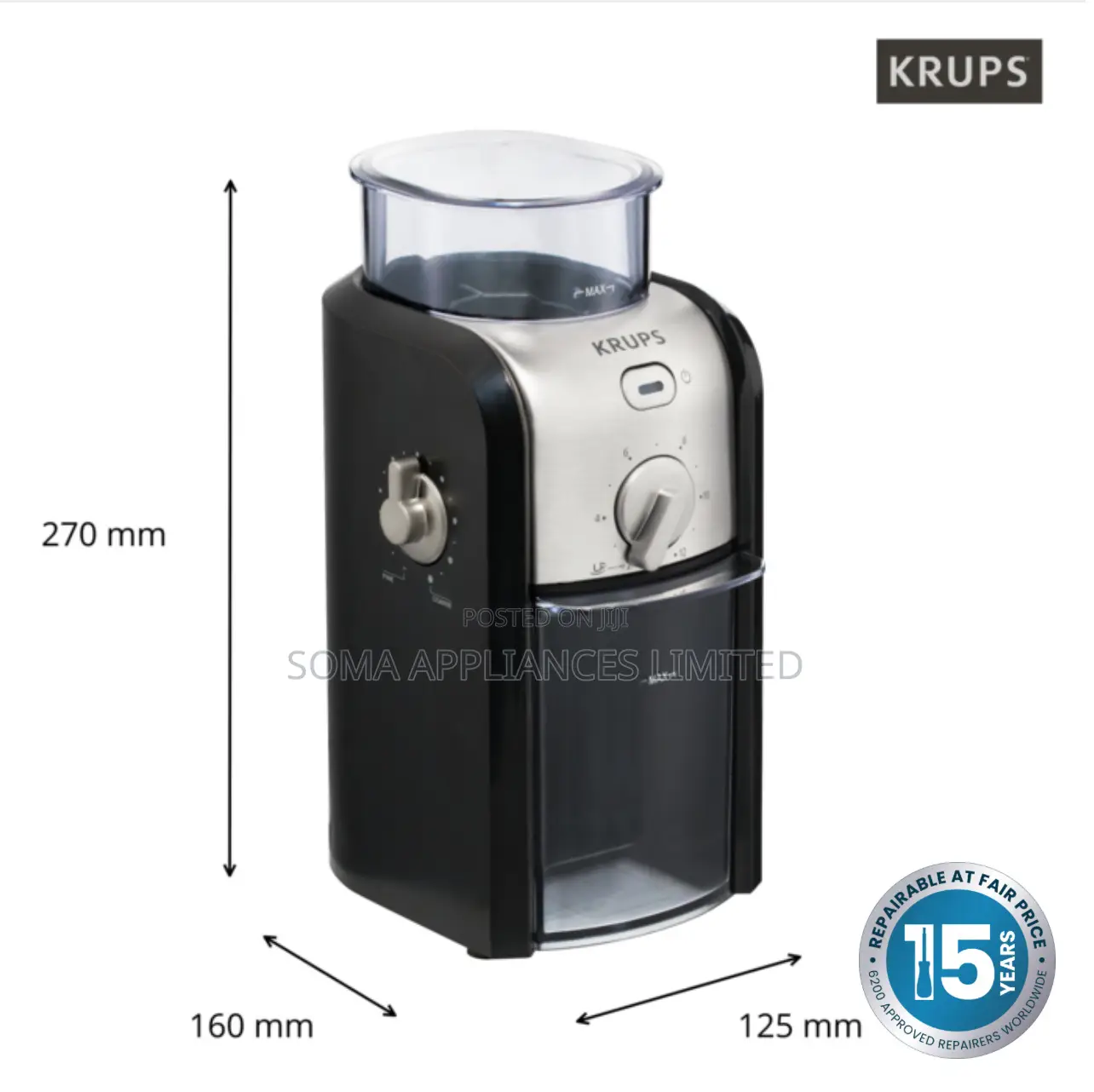 Krups Expert GVX231 Burr Automatic Coffee Grinder