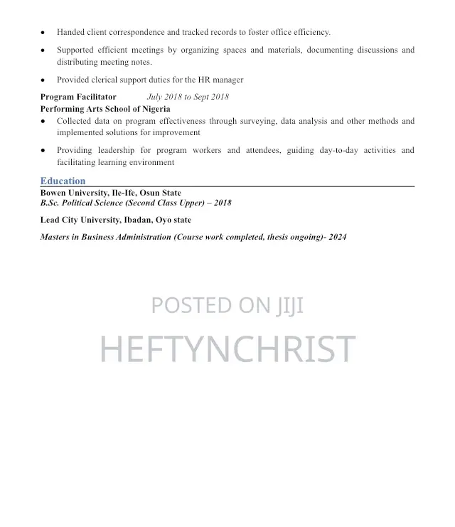Administrative Assistant