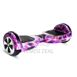 Purple Hoverboard With Bluetooth Speaker and Remote Control