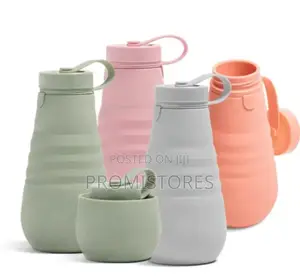 500ml Silicone Collapsible Water Bottle