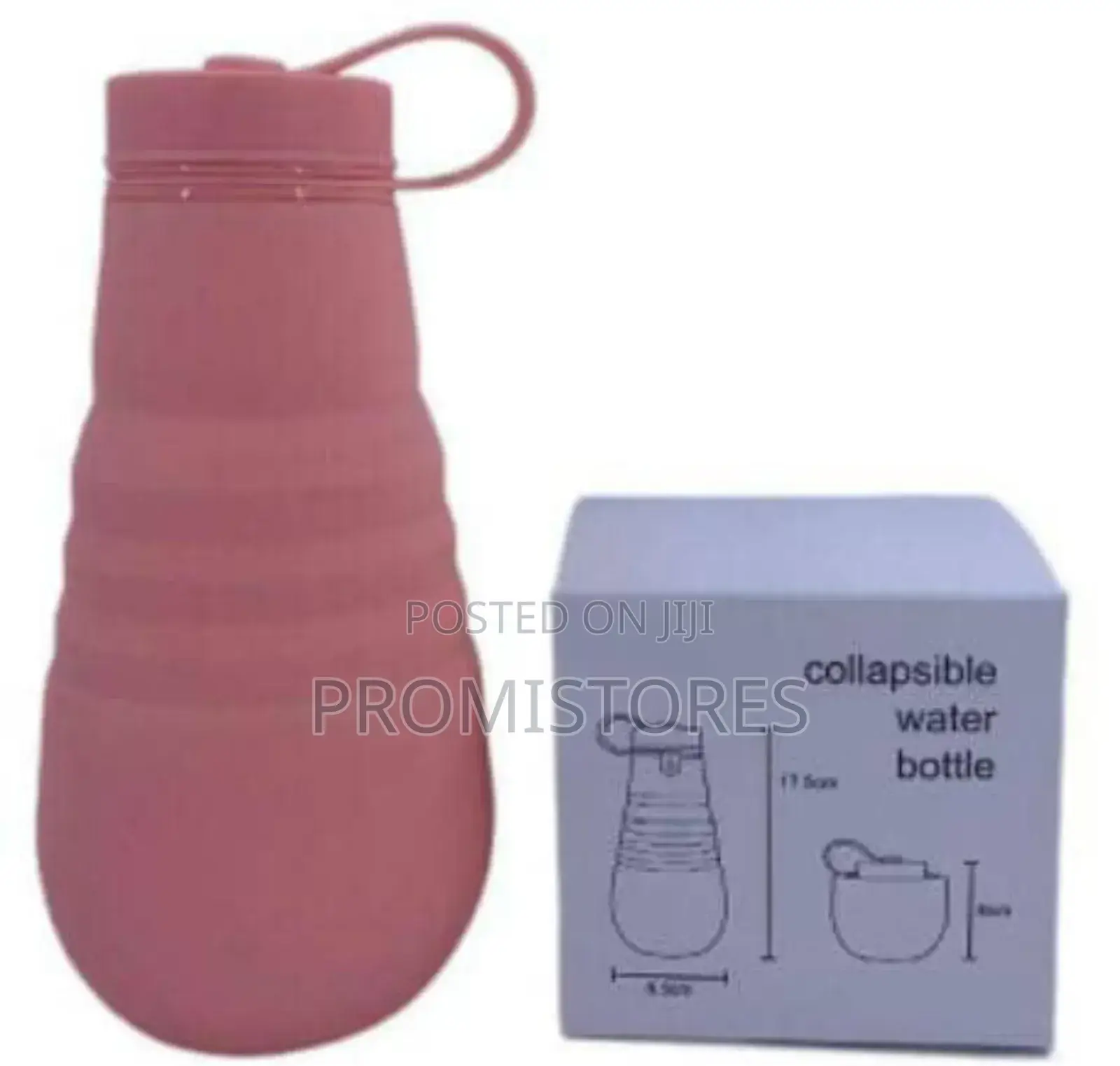 500ml Silicone Collapsible Water Bottle