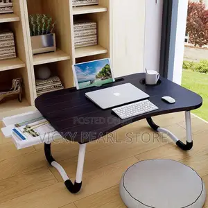 Foldable Bedside Table With Drawer