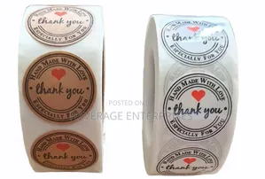Small Handmade Love Stickers; BIZ Label Envelop Seal 10pcs