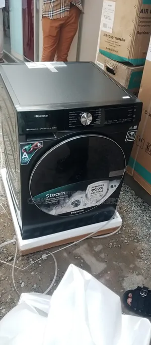 Hisence Inverter Wash and Dry, Front Loader 8/5 Kg, Smart .