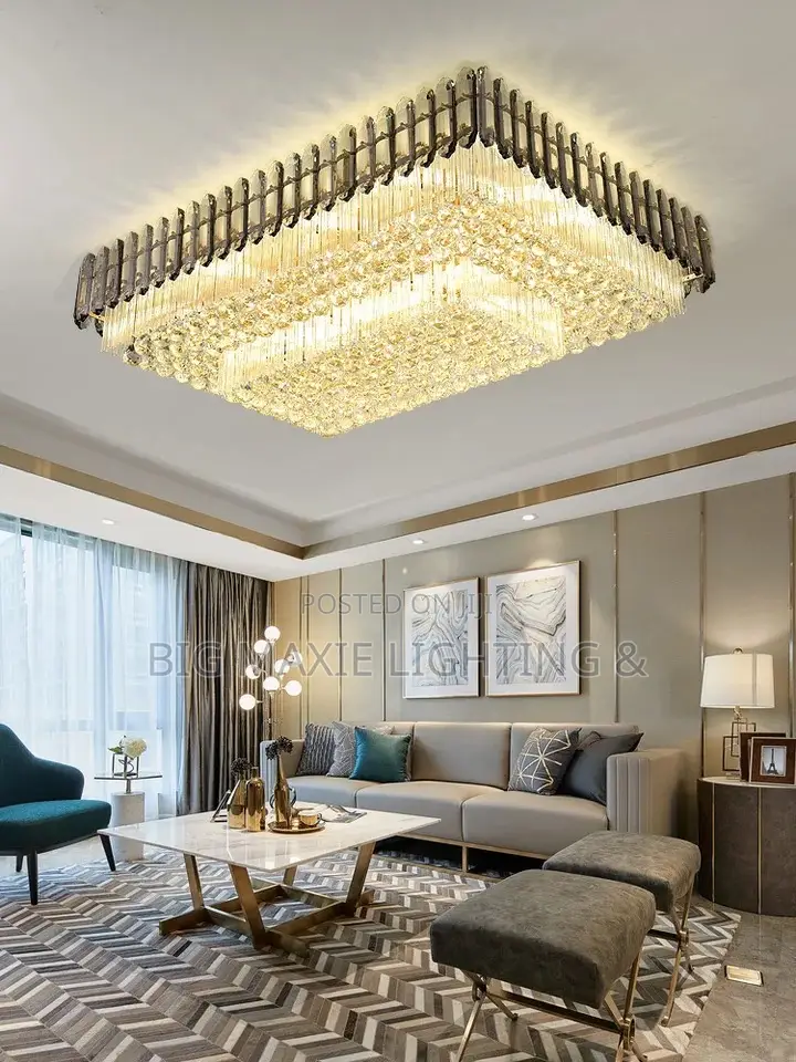 Nordic Luxury Crystal Gold Chandelier