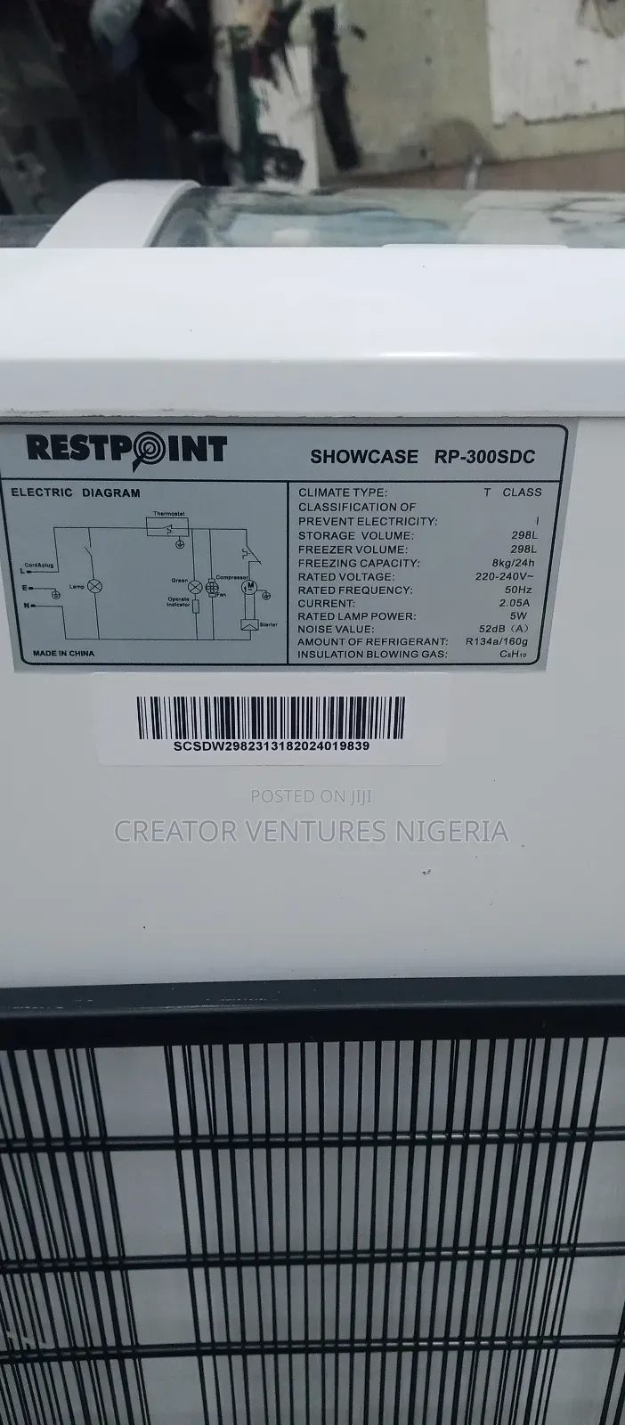 Show Case Restpoint Deep Freezer Low Voltage Fully Copper .